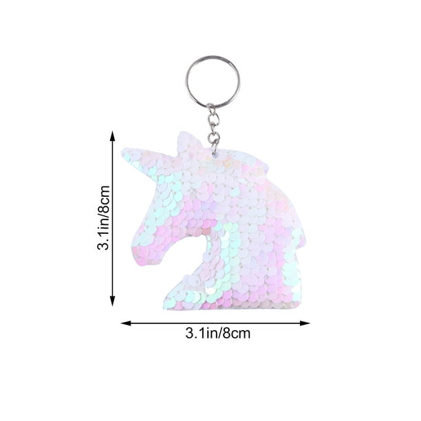Unicorn Keychain Shape Keychains Decor Hot Pink Accessories for