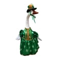 thumbnail image 2 of ZhyrZng Porch Goose Outfits St Patricks Day Costume | St Patricks Day Goose Outfit & Porch Goose St Patricks Day Green Clothing | Decorative Garden Statue Clothes Accessories For 23 Inch Lawn, 2 of 5