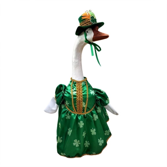 Clearance! YZEGDCH Goose Outfits, Valentine, St. Patrick, Easter, Patriotic, Halloween, Thanksgiving, Christmas, Lawn Porch Goose Clothing for Patio Yard Decor