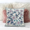 thumbnail image 5 of Glory of Flowers Peacock Throw Pillow with Removable Cover in Off-White Brown 18x18, 5 of 5