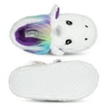 thumbnail image 6 of Jessica Simpson Girls Plush Fluffy Slip-on House Slippers with Memory Foam, 6 of 9