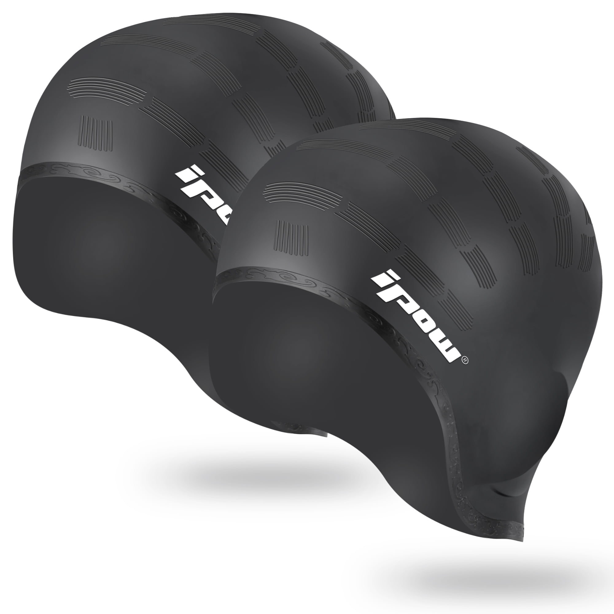 Hnsd Adult Fashion Water Drop Swimming Cap Silicone Swim Cap Ear Protection Waterproof Swimming