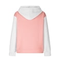 thumbnail image 5 of Aofany Fall Casual Sweatshirt Hoodies for Women Long Sleeve Drawstring Pullover Color Block Outwear Tops, 5 of 5