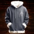 thumbnail image 2 of IWRICH Jackets Zip up Christmas Hoodies for Men and Women Graphic Long Sleeve Xmas Fuzzy Trim Sweatshirts Grey 6XL, 2 of 4