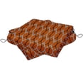 thumbnail image 2 of Vargottam Perfect Outdoor/Indoor Square Corner Seat Cushions Water-Resistant Lounge Chair 18.5" x 16" Home Office Patio Furniture Garden Decoration- Pack Of 2 Orange|Block, 2 of 5
