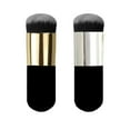 thumbnail image 1 of Brocha para base de 2 piezas, brocha para maquillaje Chubby, adecuada para mezclar cosméticos líquidos, en crema o en polvo impecables Namotu CZMR-HQ9-1, 1 of 5