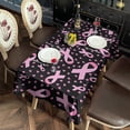 thumbnail image 2 of Pink Ribbon Breast Rectangle Tablecloth 60"x120",Waterproof Polyester Rectangle Table Cloth, Wipeable Spillproof Polyester Tablecloth for Dining, Camping, Indoor and Outdoor, 2 of 6