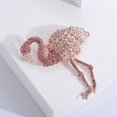 thumbnail image 6 of Hyasfey Flamingo Full Diamond Brooch Alloy Animal Corsage Sparkling Clothing Accessories Fashion Brooch Pin for Women, 6 of 7