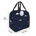 thumbnail image 6 of ZICANCN Insulated Lunch Bag for Women Men , Cartoon Moon Reusable Cute Lunch Bag for Women Mens for Picnic School Work Office, 6 of 8