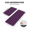 thumbnail image 2 of Xecao Purple Black Plaid Patten Kitchen Rugs and Mats Sets,2 Pieces Non-Slip Washable Rugs, Kitchen Mat for Floor,Suit for Kitchen Decor and Accessories, 2 of 6