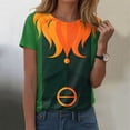 thumbnail image 2 of felwors St Patricks Day T Shirts for Women 2026 Lucky Irish Shamrock Clover Graphic Tee Cute Funny Short Sleeve Festival Tops (Orange, XL), 2 of 4