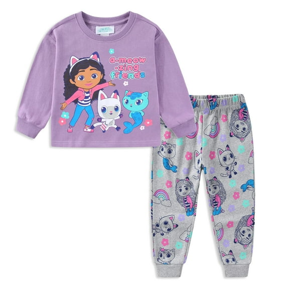 DreamWorks Gabby's Dollhouse Sweatshirt and Pants Set (Girls), 2 Piece Set, Sizes 3T-8