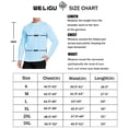 thumbnail image 5 of WELIGU Men's Long Sleeve Shirts Lightweight UPF 50+ T-Shirts Fishing Light Green Size Male S, 5 of 6