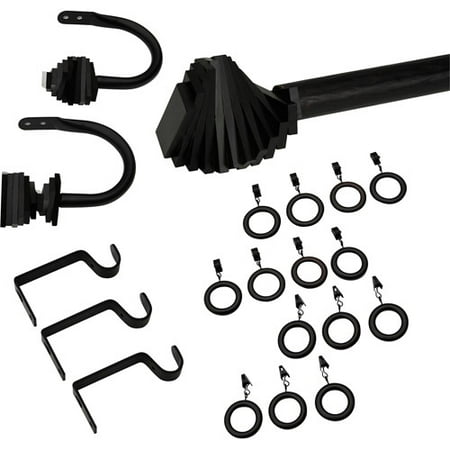 Blossom 20 Piece Window Hardware Set, 1" Diameter Rod