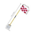 thumbnail image 2 of PENIKOKO Red Golf Hole Flag Set with Fiberglass Flagpole and Drainage Hole Base for Outdoor Training Practice, 2 of 8