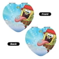 thumbnail image 2 of Zufioo SpongeBob SquarePants for Portable Pocket Makeup Mirror, Foldable Handheld Magnifying Beauty Mirror Suitable for Wallet Handbag for Women-Heart Shape, 2 of 9