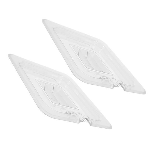 BESTYASH 2Pcs Clear Food Pan Lid with Handle Universal Reusable Plastic Cover for Pot
