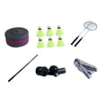 thumbnail image 2 of Kit de entrenamiento de bádminton herramienta de auto entrenamiento de bádminton altura ajustable práctica de práctica Ayuda para entrenador para el 4m 2 raquetas, 2 of 8