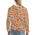 thumbnail image 7 of Lsque Fall Gnomes1 Pattern Casual Women's Hoodie,Hooded Sweatshirt with Kangaroo Pocket,Pullover Hoodie with Eye-catching Drawstrings-XX-Large, 7 of 7