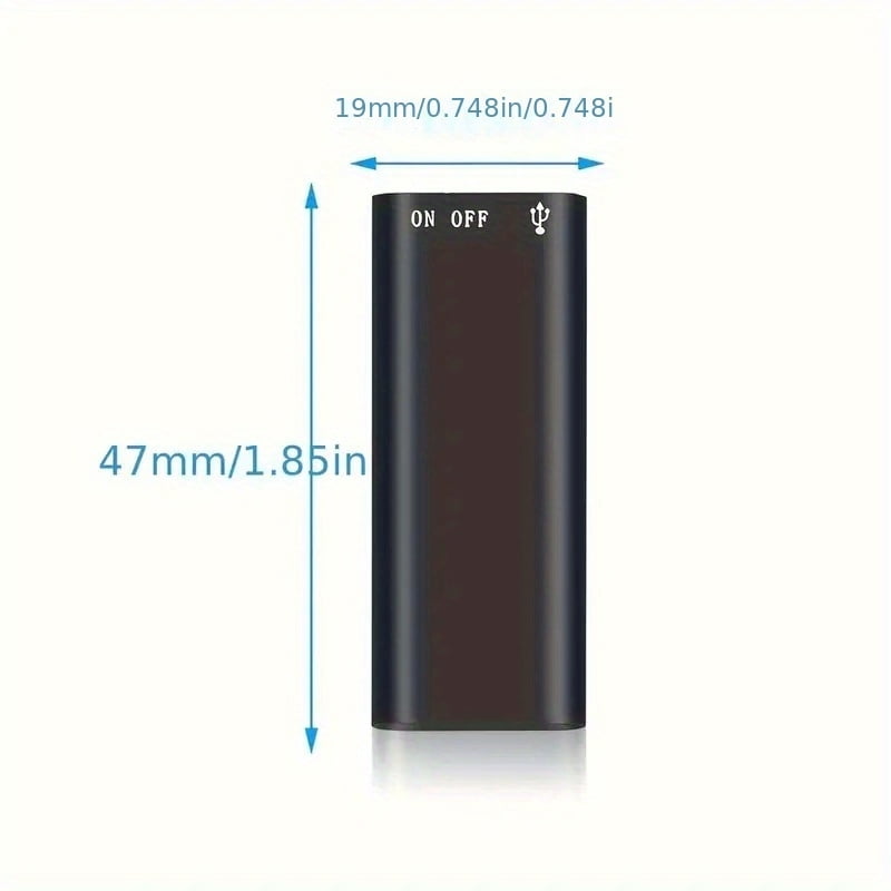 Mini Portable Digital Voice Recorder (for Lectures And Conferences) 8 Hour Continuous Voice Activated Recording Device With 192kbit Adpcm Recording (Neutral English, Black 16, 32GB)