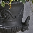 thumbnail image 5 of Alena Outdoor Light Weight Concrete Chalice Garden Urn Planter, Black, 5 of 6