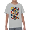 thumbnail image 2 of Officially Licensed Nasa Mondrian NASA Space Shuttle Art Youth's T-shirt, 2 of 3