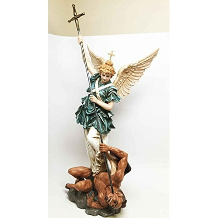 Saint Michael Archangel - BAROQUE SAINT MICHAEL ARCHANGEL SCULPTURE MICHAELSKIRCHE CHURCH GERMANY MUNICH
