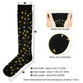 thumbnail image 3 of joogoo Yellow White Stars Socks Women Men Knee High Sock, 3 of 8