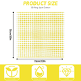 thumbnail image 6 of NOTIVIBE 12 Pack Cotton Kitchen Dish Cloths, 12 x 12 Inches Absorbent Cleaning Cloths, Soft Non-Scratch Dishwashing Towels, Reusable Quick Dry Dish Rags for Kitchen, Yellow, 6 of 7
