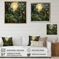 thumbnail image 4 of Designart "Green Yellow City Jungle I" Abstract Collages Floater Framed Wall Art Living Room, 4 of 7