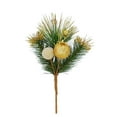 thumbnail image 1 of Holiday Time Branche de Fruits Or avec Pomme de Pin 9", 1 of 4