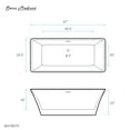 thumbnail image 6 of St. Tropez 67" Freestanding Bathtub, 6 of 9