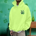 thumbnail image 1 of WILLBEST Sweat à Capuche et Chandails en Molleton pour Hommes Mode Automne et Hiver Décontracté Imprimé Stpatrick à Manches Longues, 1 of 5