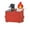 A, variant on Fred Desk Dumpster Pencil Holder with 100+ Flame Note Cards, 3-Compartment Organizer for Office Supplies
