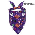 thumbnail image 2 of Paquete de 2 pañuelos triangulares para Halloween para perros, bufandas para perros, disfraces para mascotas para fiestas de Halloween, 2 of 5