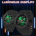 thumbnail image 5 of Findtime Women's Sport Watch Digital Waterproof Watches Military Watches Analog Outdoor Wrist Watch LED Luminous Alarm Stopwatch Dual Time Wristwatch, 5 of 7
