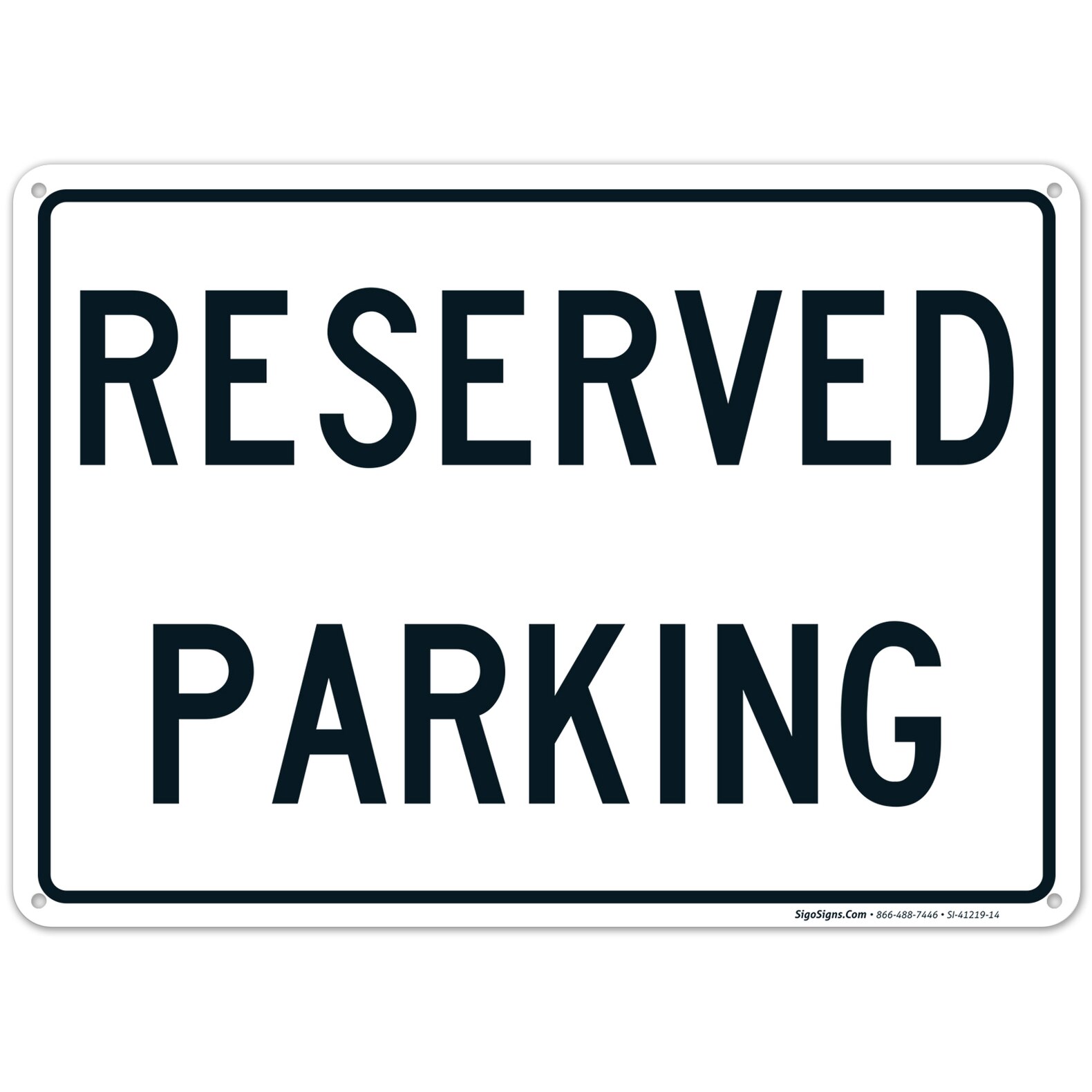 Parking Sign Reserved Parking