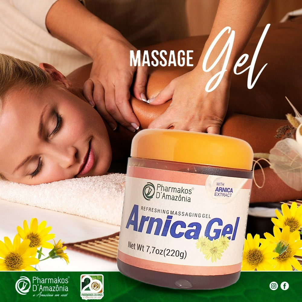 Pharmakos Refreshing Body Massage Arnica Gel , Arnica Cream for Pain