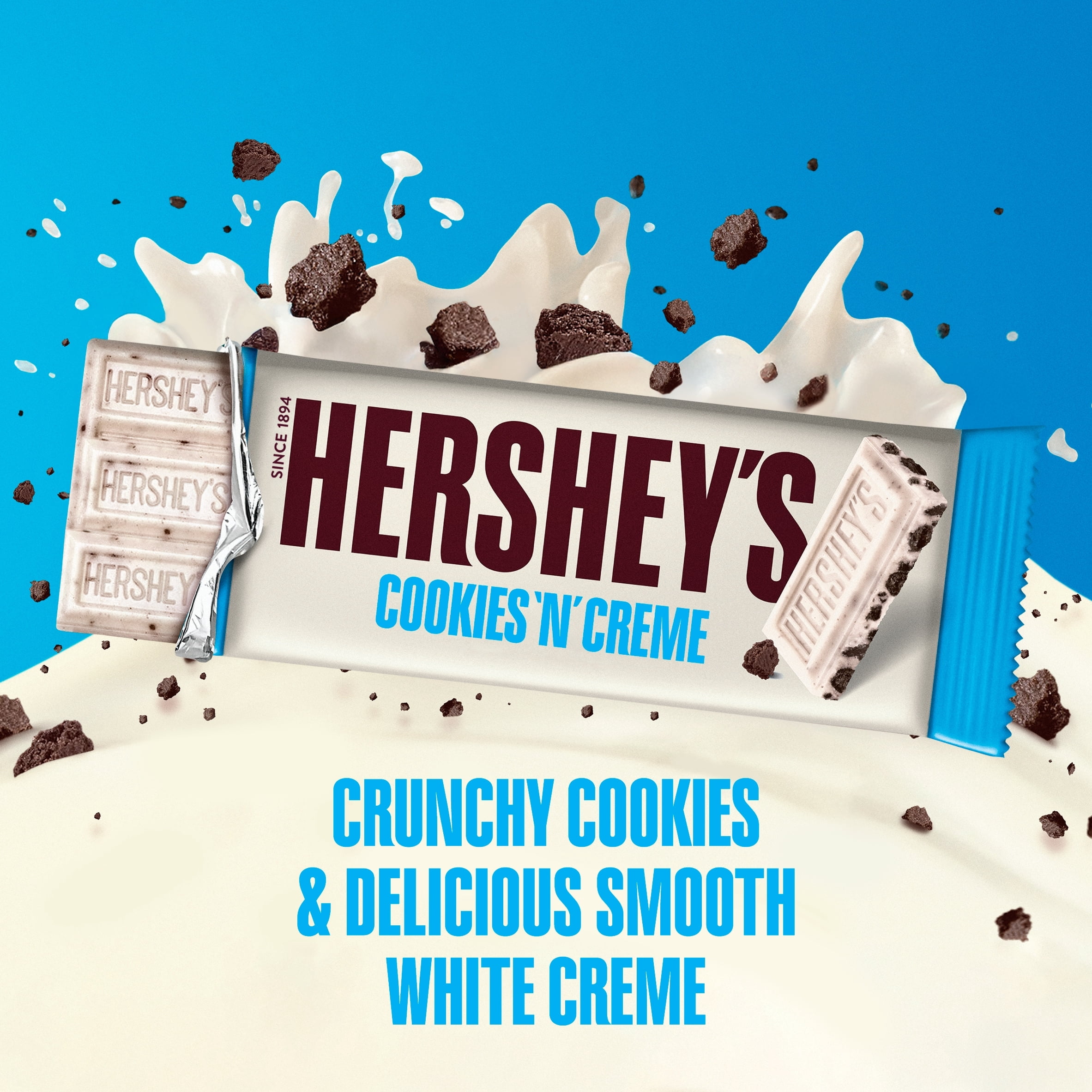 Hershey's Cookies 'N' Creme White Chocolate 90g, Imported from Britain