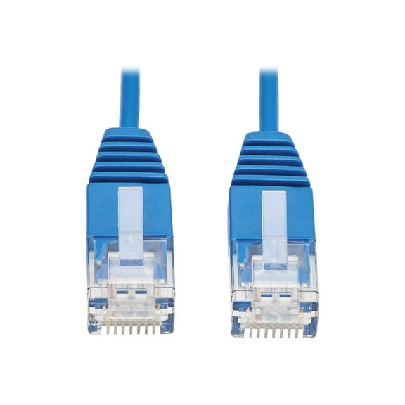 Tripp Lite 7ft RJ-45 Cat6a Molded Ultra-Slim UTP Ethernet Cable Blue N261UR07BL