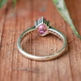 thumbnail image 3 of Lab Pink Sapphire Ring, 925 Sterling Pure Silver Ring, Charm Ring, Engagement Ring, Women Ring, Anniversary Ring, Personalized Gift Ring,,,, 3 of 4