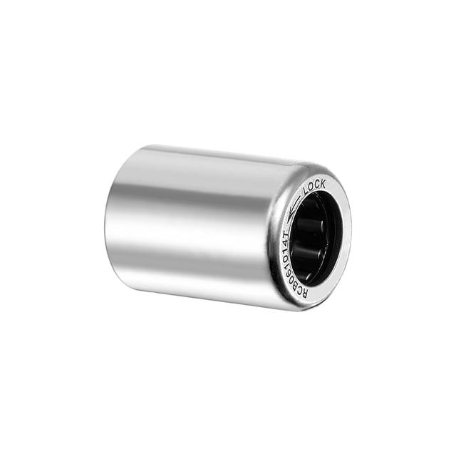 Uxcell Unidireccional Rodamiento de Agujas de Clutch Conjunto Acero Cromado Tono Plateado 1pcs 3/8x5/8x7/8"