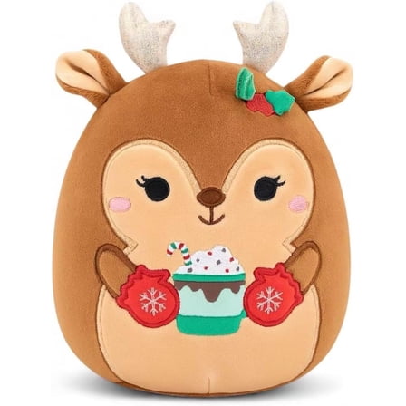 Squishmallows Officially Licensed Kellytoy Christmas 2025 Squad Plush -Squishy Stuffed Animal Toy - Gift for Kids, Girls & Boys - 8 Inch (Darla Deer)