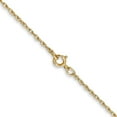 thumbnail image 5 of Auriga Fine Jewelry 14K Yellow Gold .8mm Light-Rope Chain Necklace 20inch for Women, 5 of 6