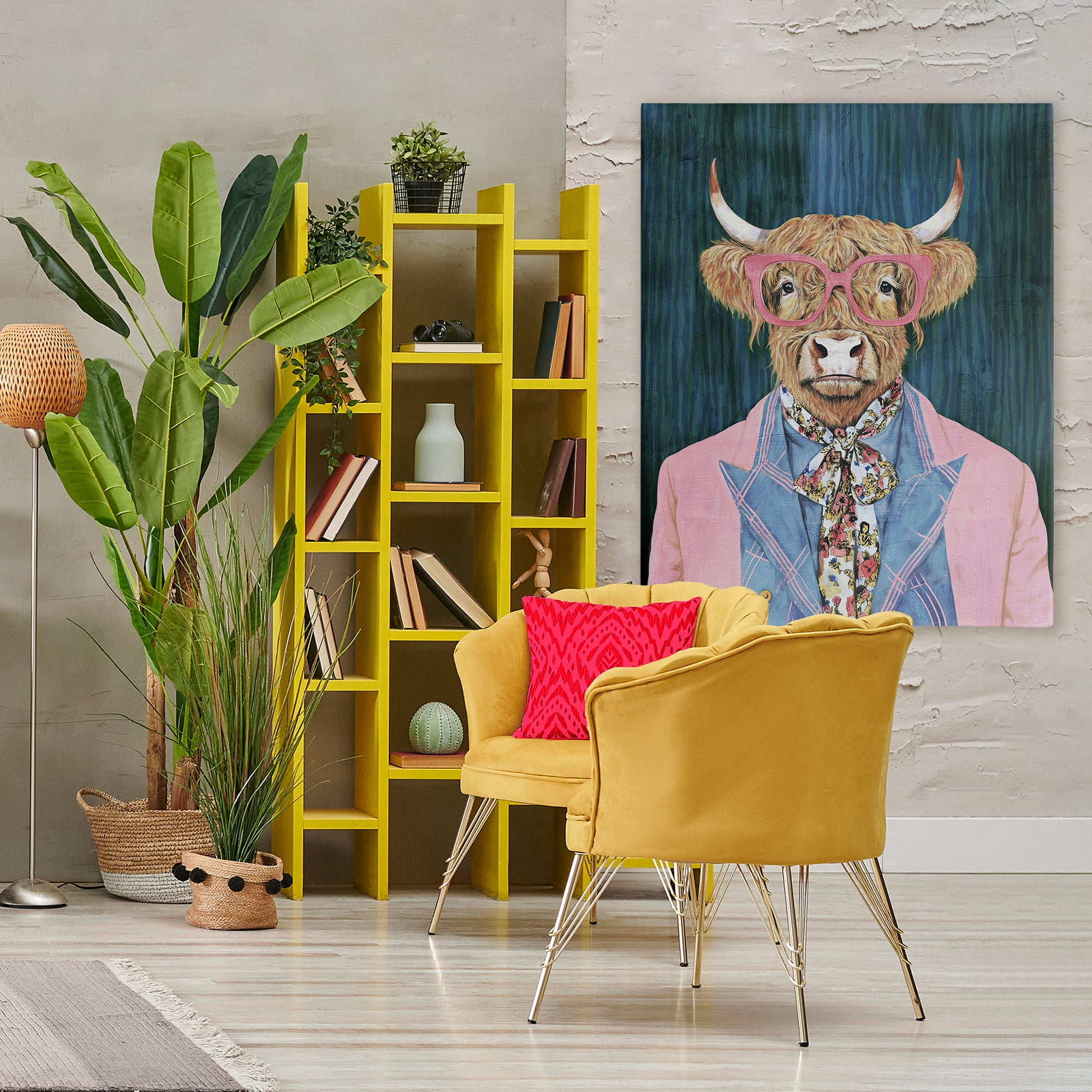 Stupell Industries Gentle Bull Portrait Canvas Wall Art, design by Svetlana Aleynikova