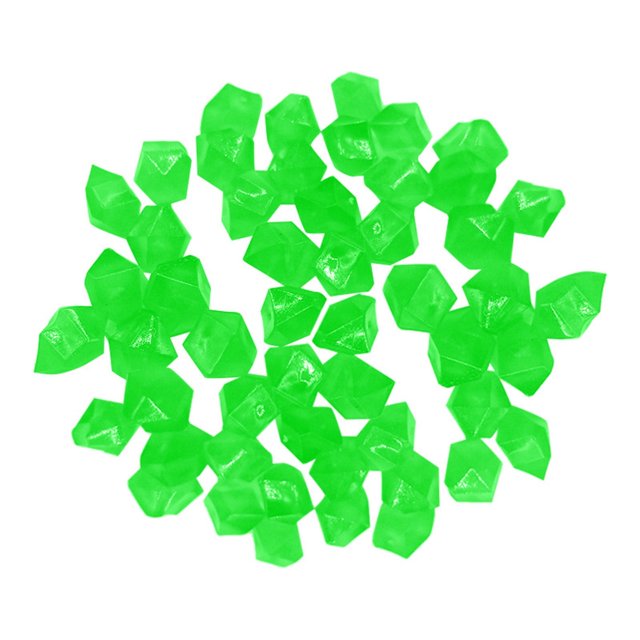 Ionze Home Decor - 300 piedras luminosas para decoración de jardín que brillan en la oscuridad, accesorios para bodas y hogar (verdes)
