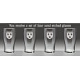 thumbnail image 2 of Parrish Irish Coat of Arms Tavern Glasses - Set of 4 (Sand Etched), 2 of 3