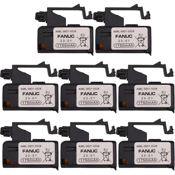 (Pack of 8) 3V Battery for Faunc A98L-0031-0028, A02B-0323-K102 Replacement Battery