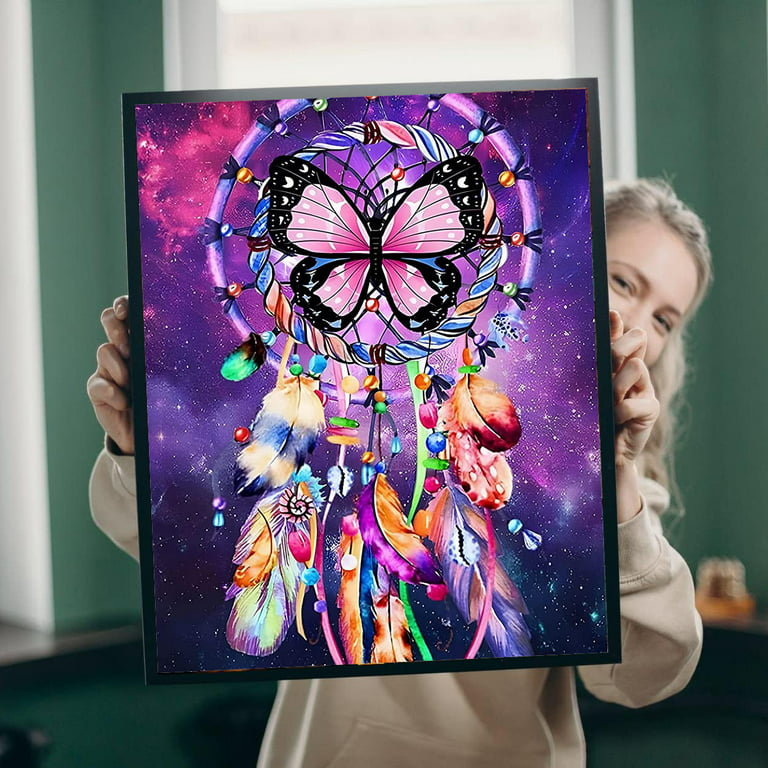 Butterfly Dream Catcher Diamond Painting Kit at