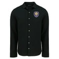 thumbnail image 2 of Men's-Cutter & Buck  Black Orlando City SC Advantage Tri-Blend Eco Soft Pique Long Sleeve Knitted Button-Up Top, 2 of 3